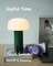 Outdoor Mushroom Table Lamp Rechargeable, Cordless Lamps for Patio Waterproof